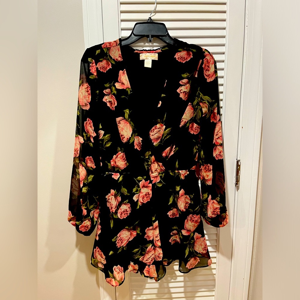 Lined Flowered Romper by Band of Gypsies